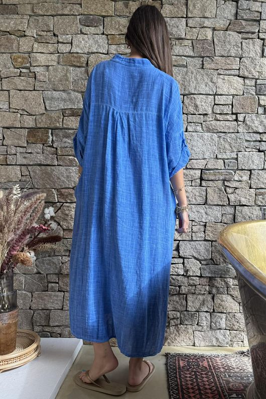 Kasbah Souk Dress Washed Bahama Blue 